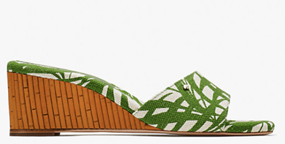 Kate Spade Spring 2022 Tropical Wedge Slide Sandal #shoeaddict #fashionstyle