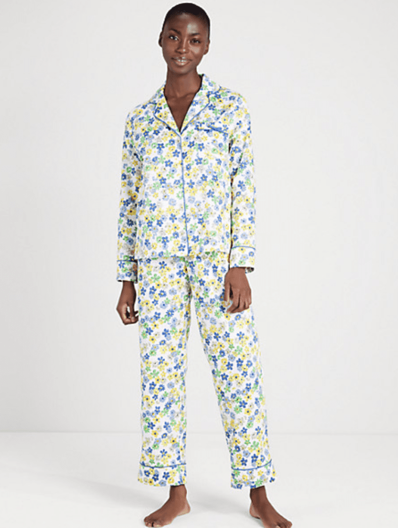 2022 Mother's Day Gift Ideas I Floral Long Pajama Set from Kate Spade