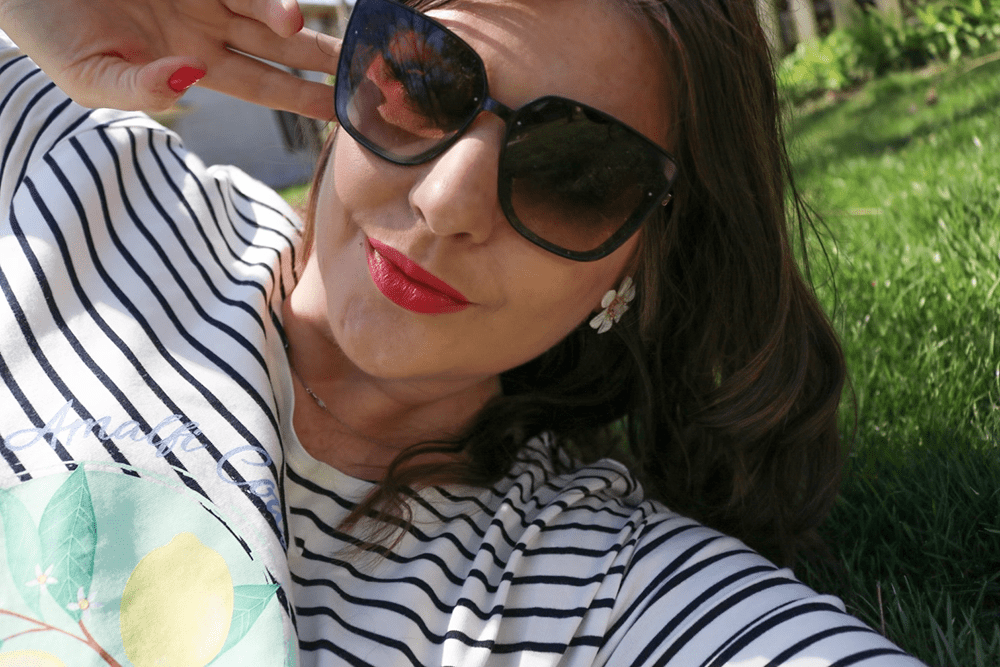Lemon Striped Top from Talbots