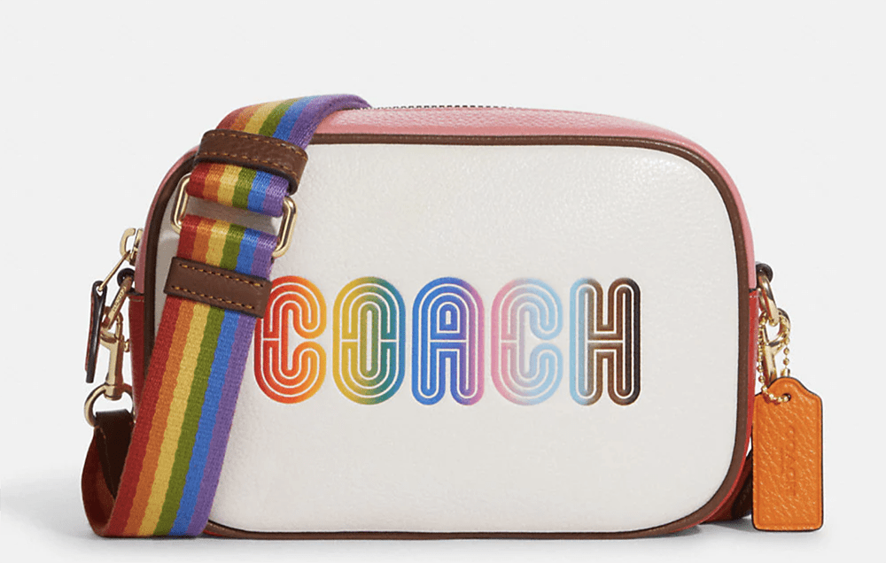 COACH Pride Collection Rainbow Camera Handbag