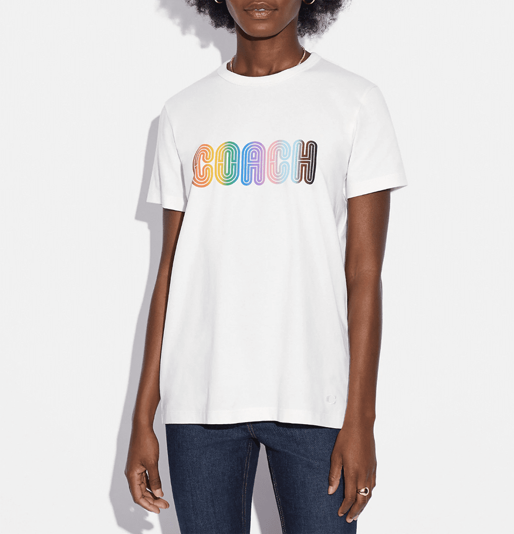 COACH Pride Collection signature rainbow t-shirt #ootdstyle 