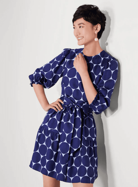 Kate Spade Fall 2022 Style Favorites I Silk Twill Polka Dot Dress #fashionstyle #ootdstyle