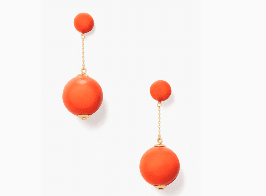 Kate Spade Fall 2022 Style Favorites I Linear Ball Drop Earrings #fashionstyle #ootdstyle