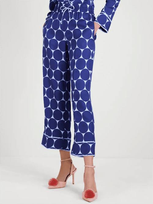 Kate Spade Fall 2022 Collection Style Favorites I Silk Polka Dot Twill Pants #fashionstyle #ootdstyle #falloutfit