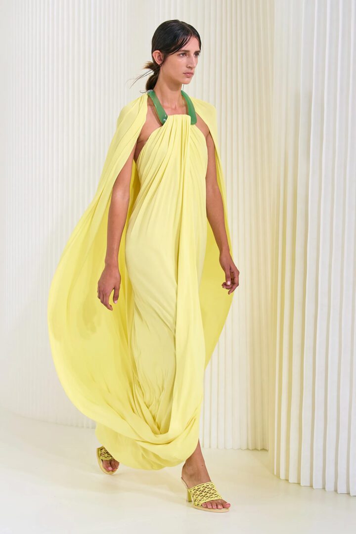 Best NYFW Spring 2023 Looks I Jonathan Simkhai Yellow Halter Gown #fashionstyle