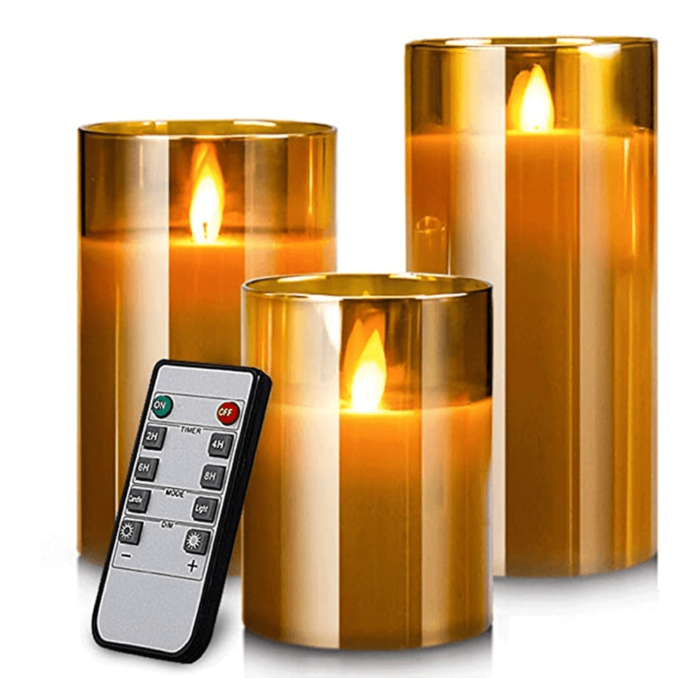 Fall 2022 Home Decor Favorites I Set of 3 LED Candles with Remote #homedecor #cozyvibes
