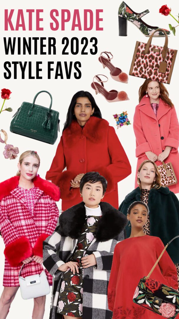 Kate Spade Winter 2023 Coat Collection I Dreaminlace.com #fashionstyle #ootdstyle
