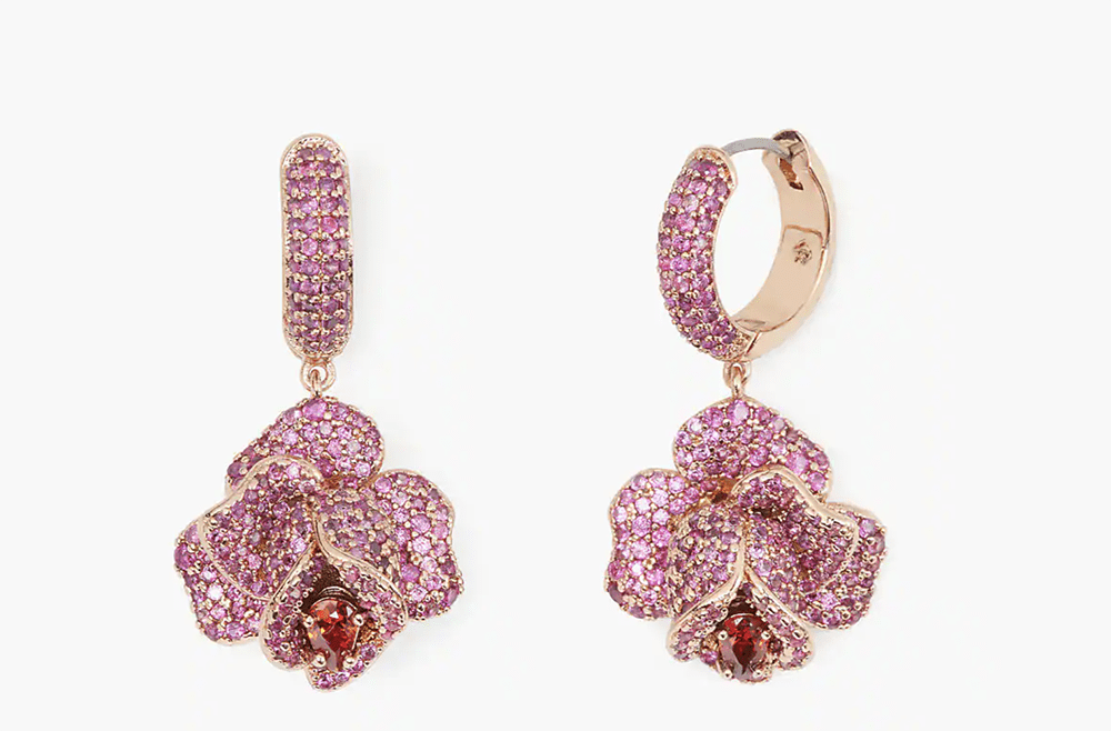 Kate Spade Winter 2023 Collection Rose Drop Earrings #fashionstyle #ootdstyle