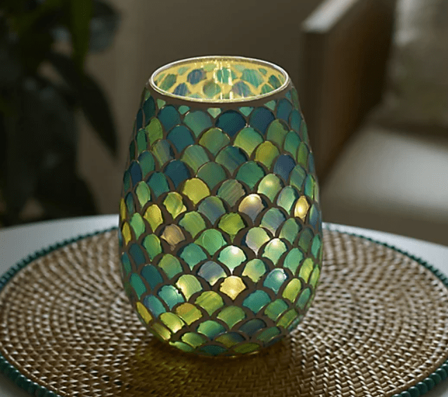 2022 Hostess Gift Ideas I Illuminated Glass Mosaic with Timer