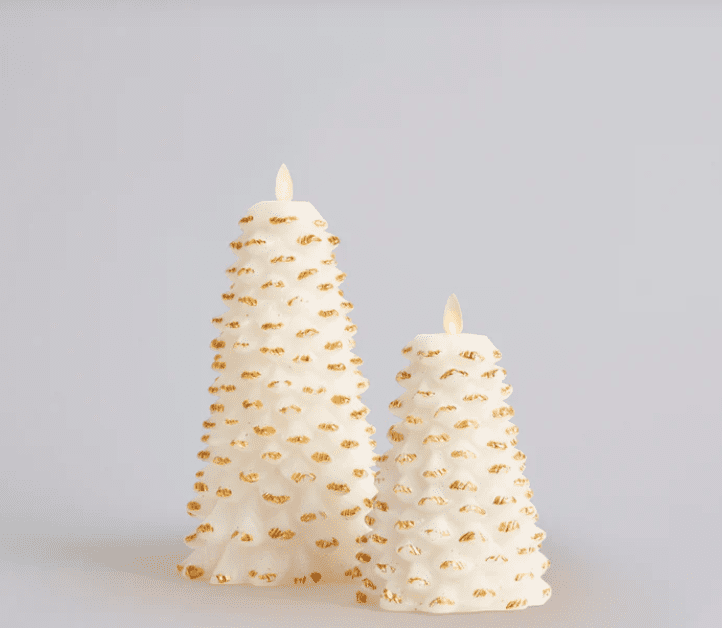 2022 Hostess Gift Ideas I Martha Stewart Flameless Candle Tree Set #giftideas #homedecor #festivevibes