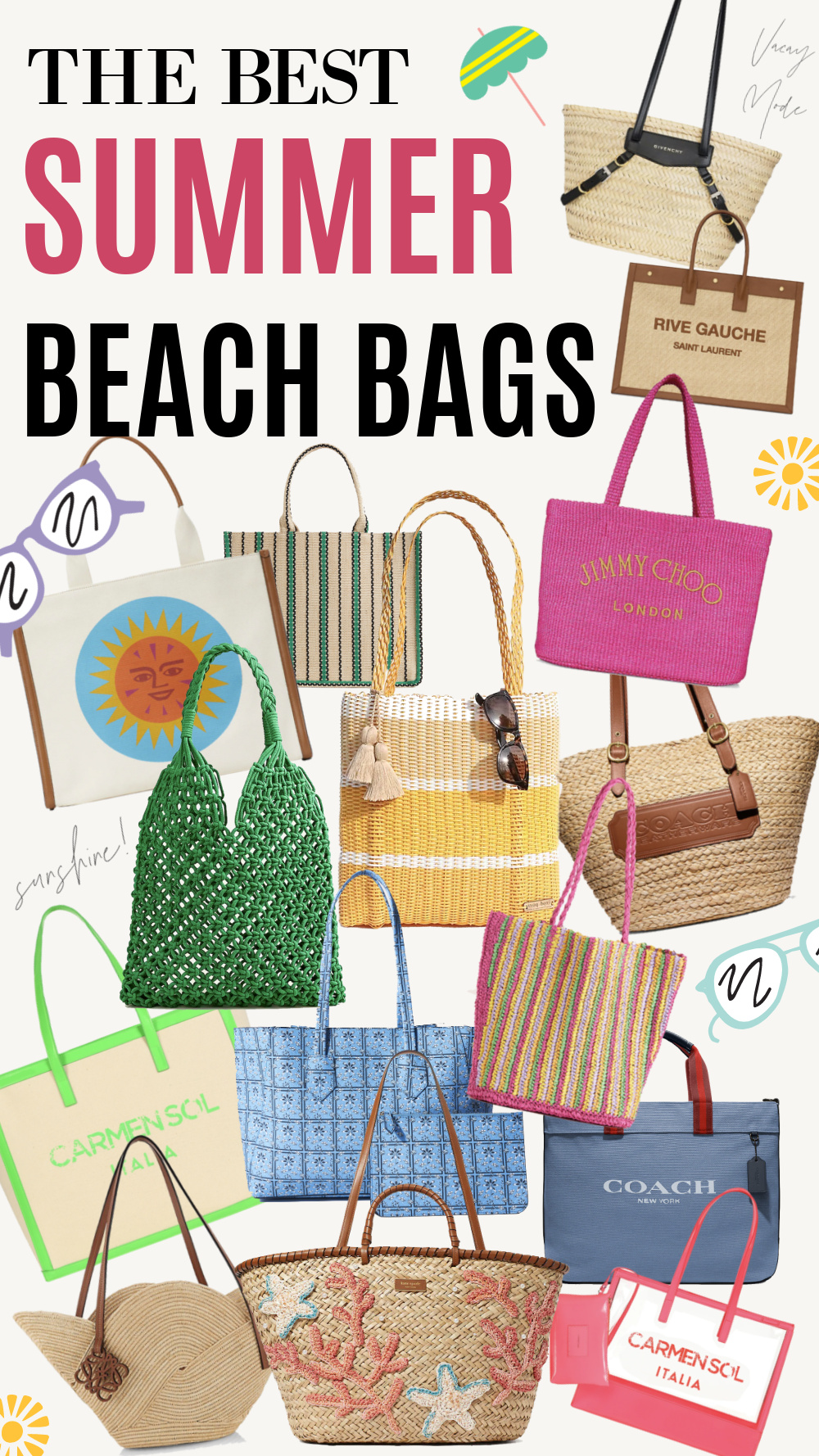Finish off your summer 2023 outfit with one of the best beach bags of the season!