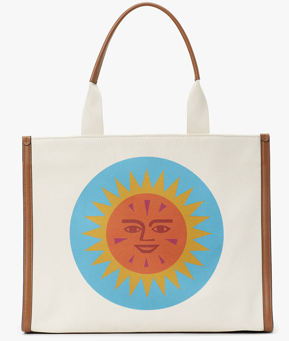 Best Summer 2023 Beach Bags I Oversized Kate Spade x Alexander Girard Sunshine Tote Bag #ootdstyle