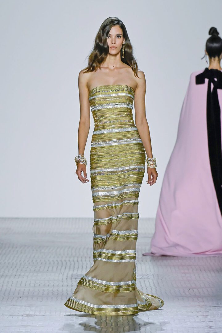 Best Fall 2023 Couture Looks I Celia Kritharioti Sequin Column Gown