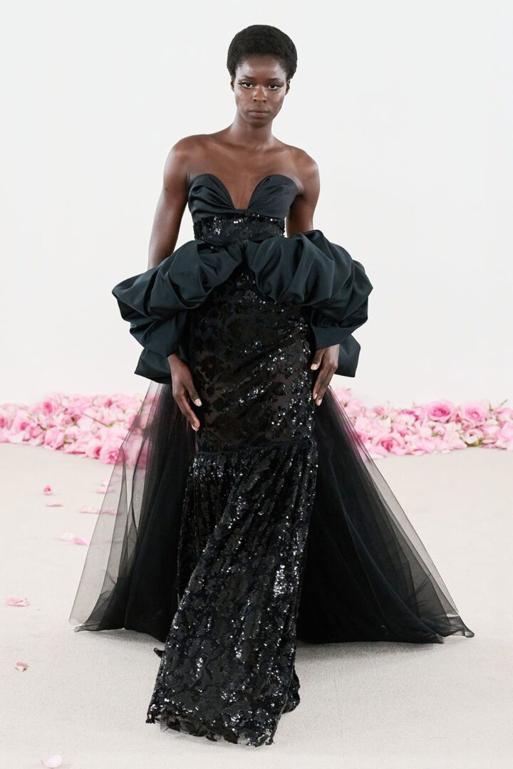 Best Fall 2023 Couture Looks I Giambattista Valli black gown
