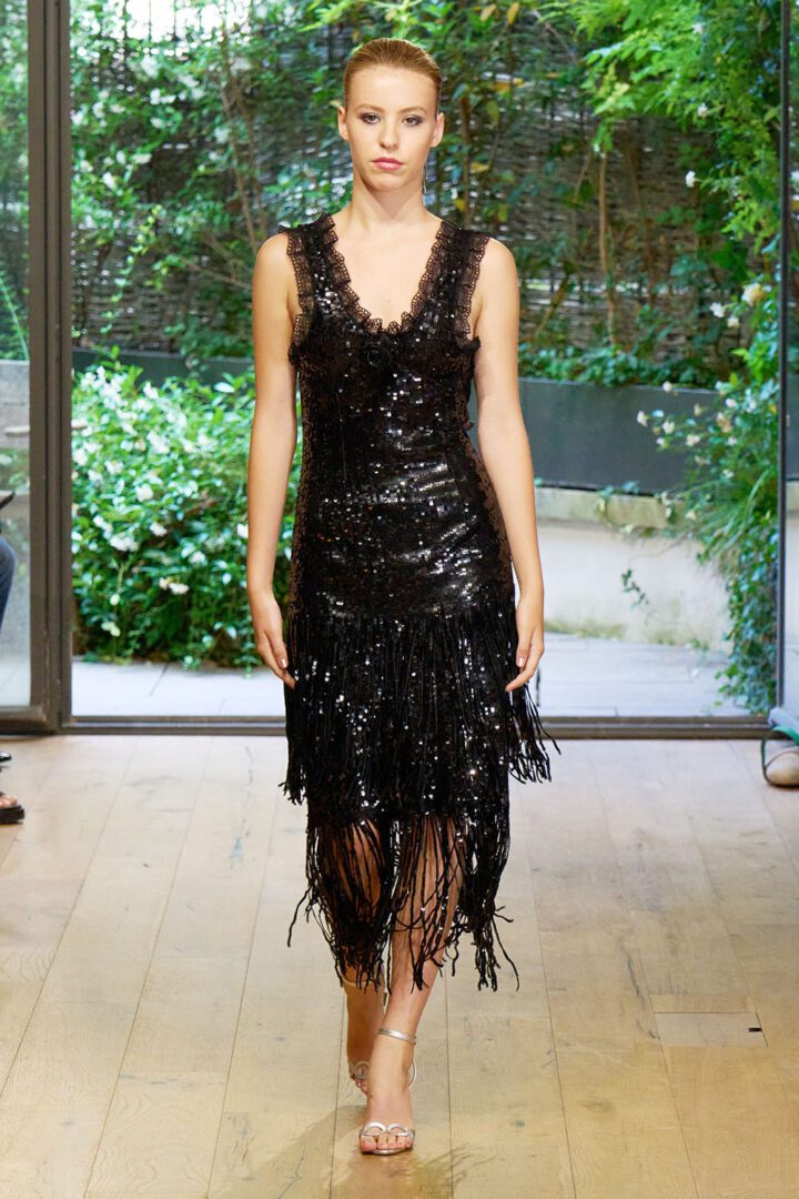 Best Fall 2023 Couture Looks I Julie de Libran black midi dress