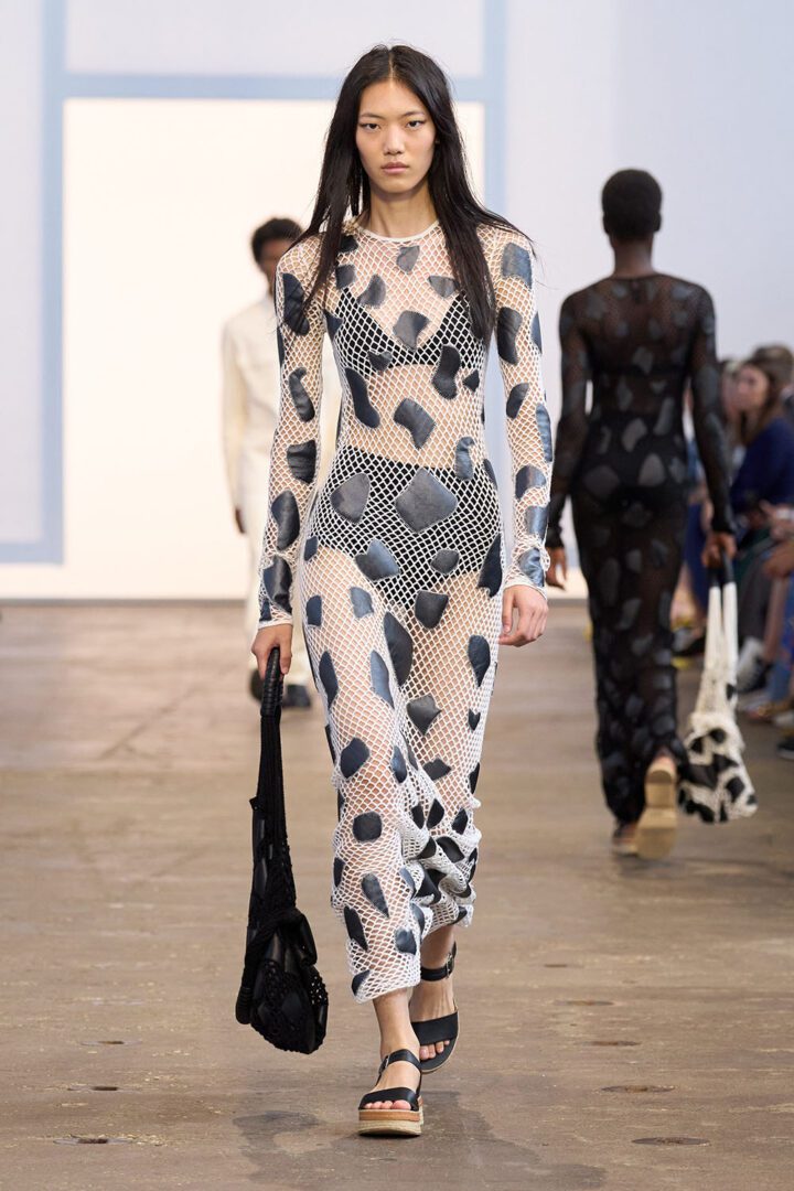 Best NYFW Spring 2024 Looks I Gabriela Hearst sheer form-fitting maxi dress