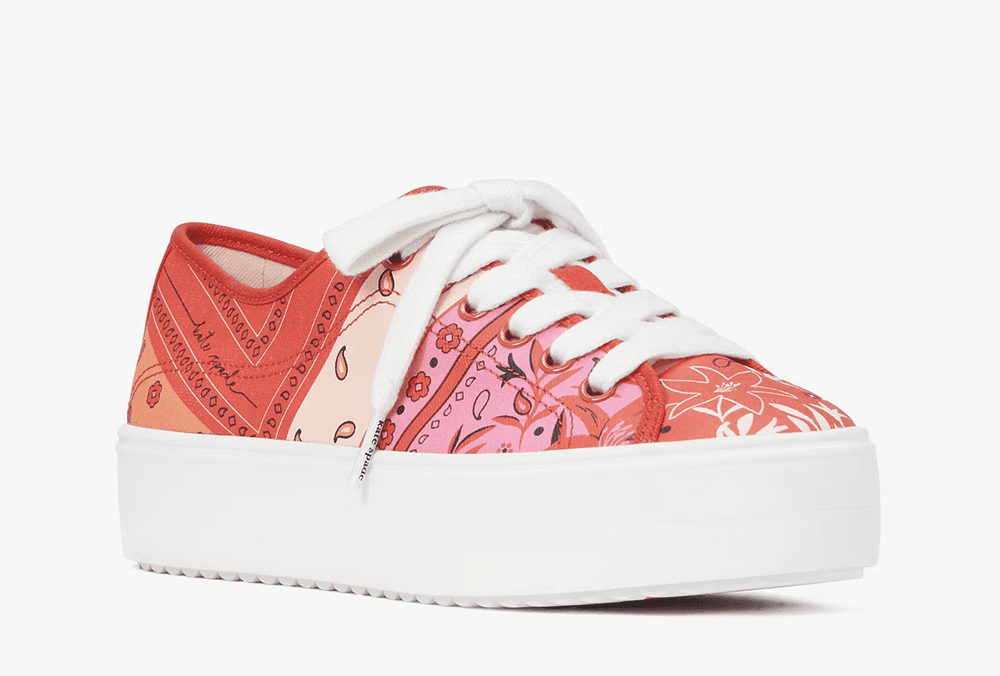 2024 End-of-Summer Labor Day Kate Spade Sale I Rio bandana pattern sneaker