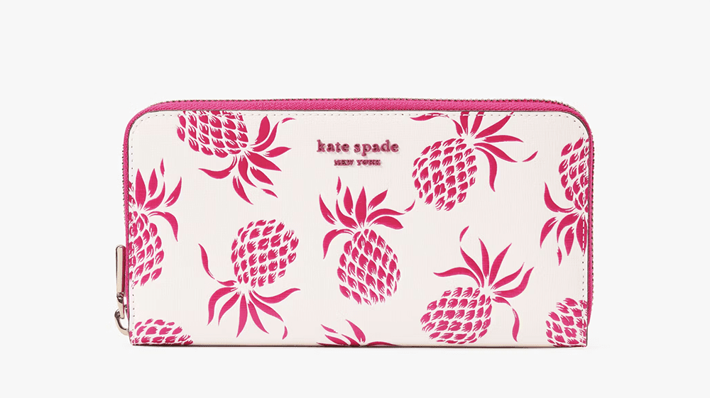 2024 End-of-Summer Labor Day Kate Spade Sale I pineapple zip wallet