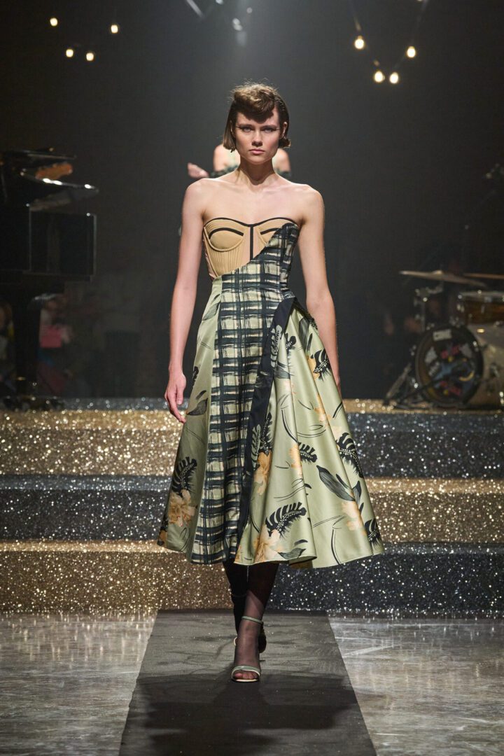 Best MFW Spring 2025 Looks Off Runway I Antonio Marras Mix Print A-Line Dress