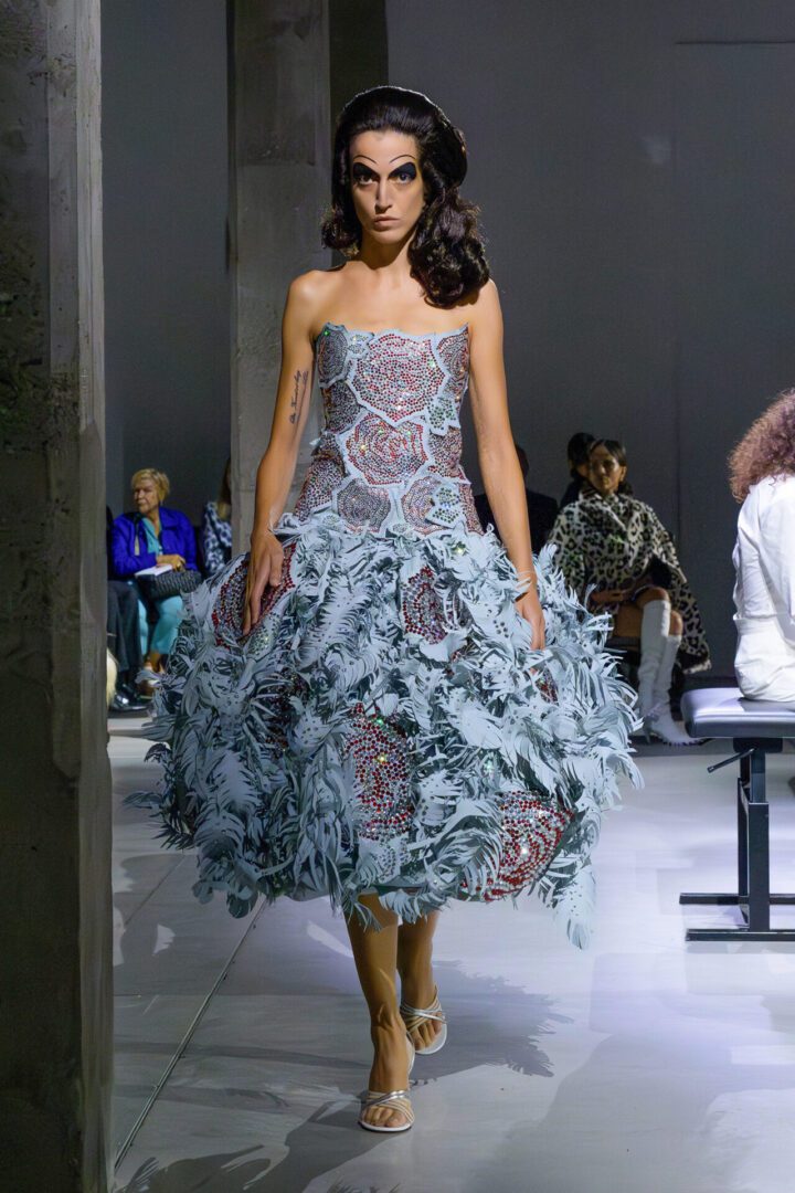 Best MFW Spring 2025 Looks Off Runway I Marni a-line mixed media gown